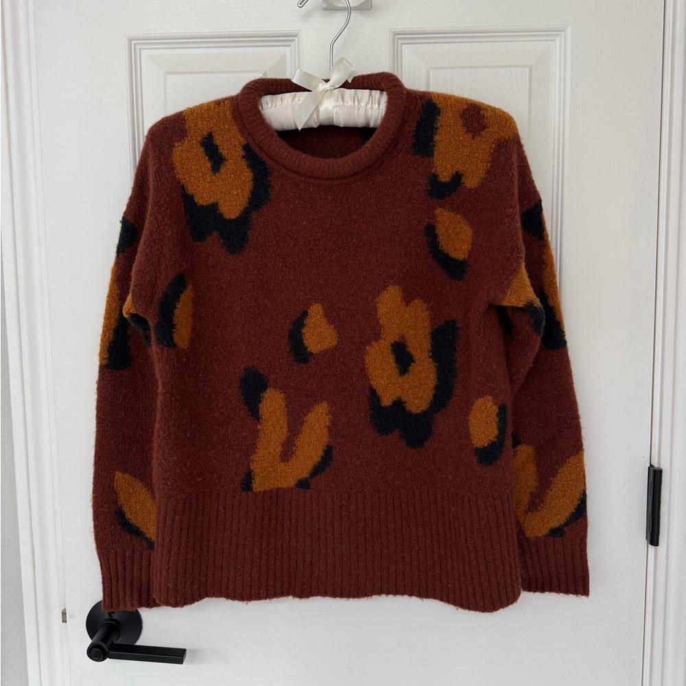 Madewell Leopard Pullover Sweater